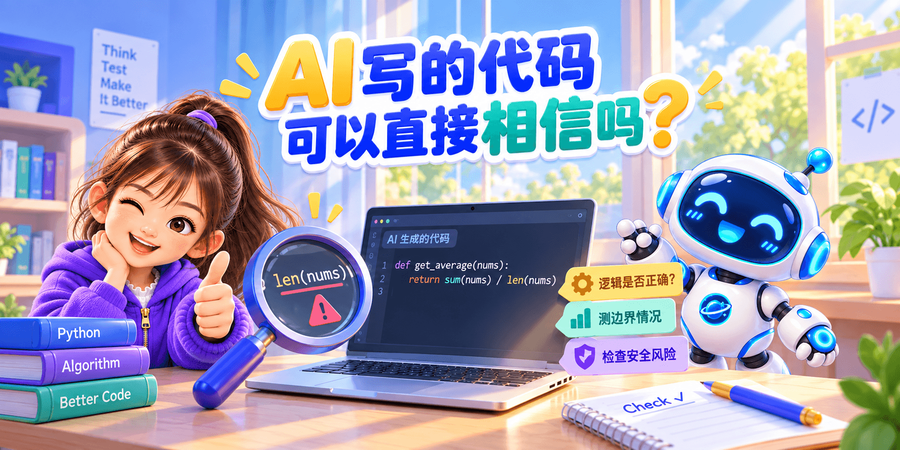 AI 写的代码可以直接相信吗？ Banner
