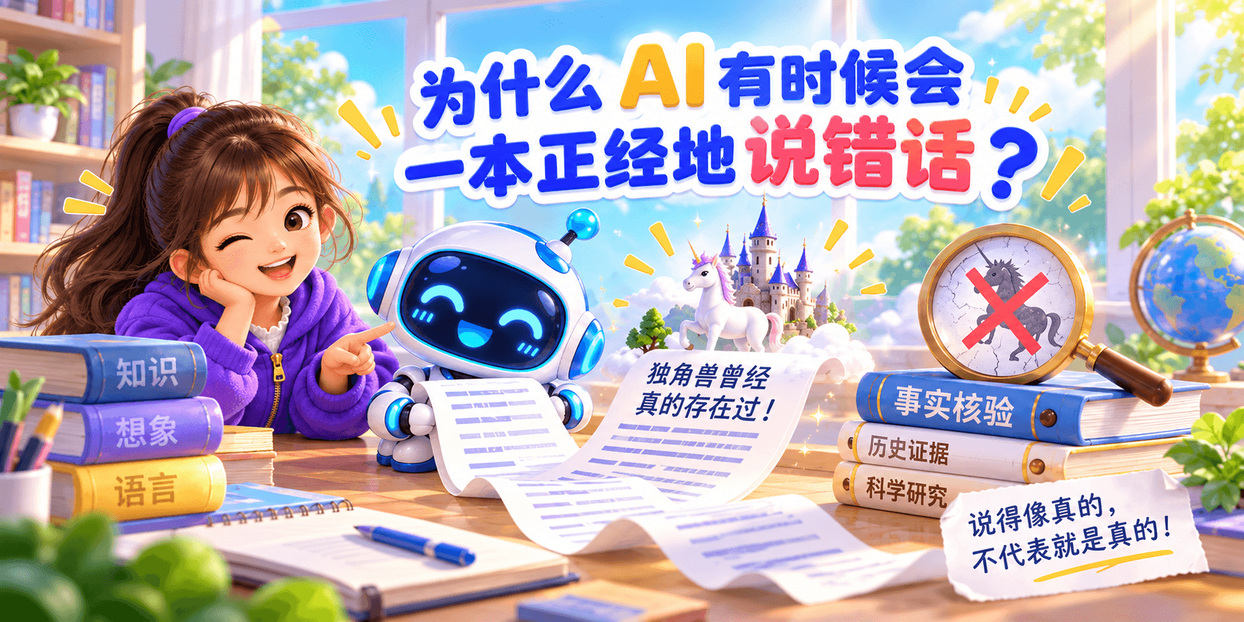 为什么 AI 有时候会一本正经地说错话？ Banner