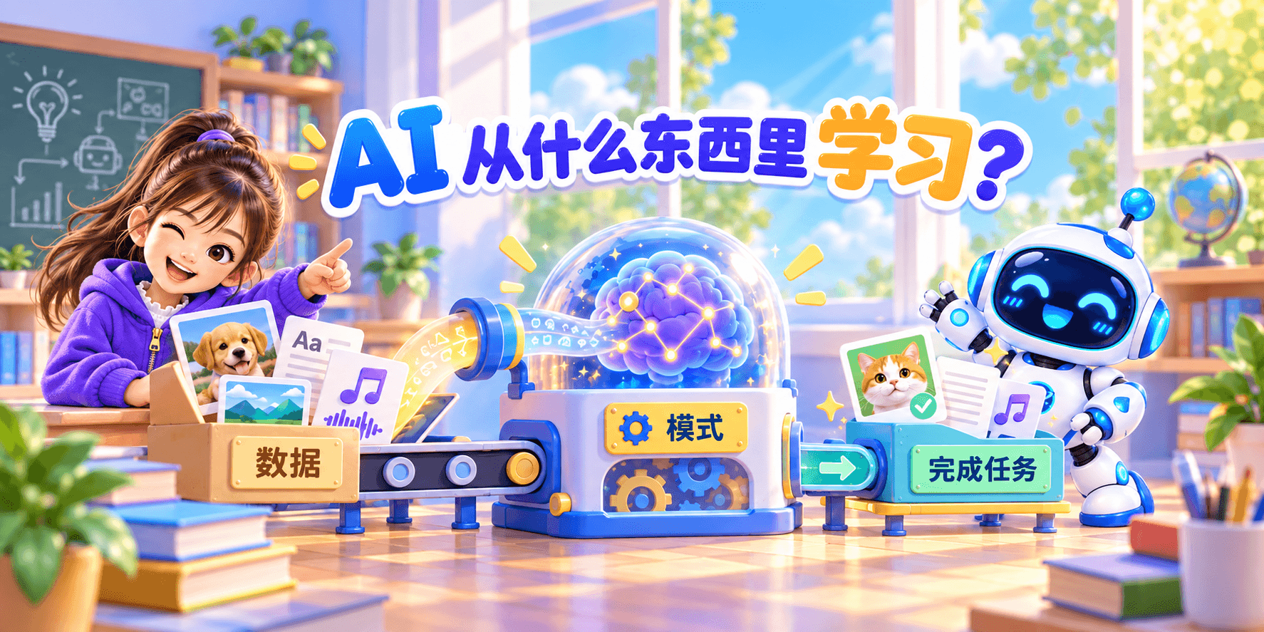 AI 从什么东西里学习？ Banner