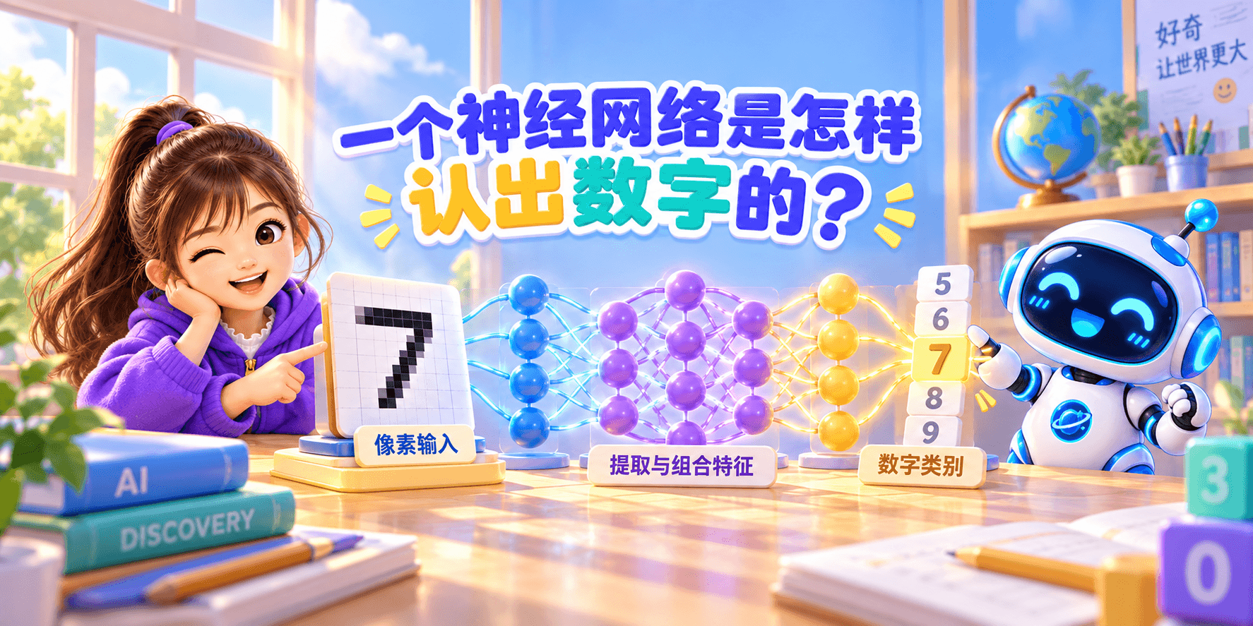 一个神经网络是怎样认出数字的？ Banner