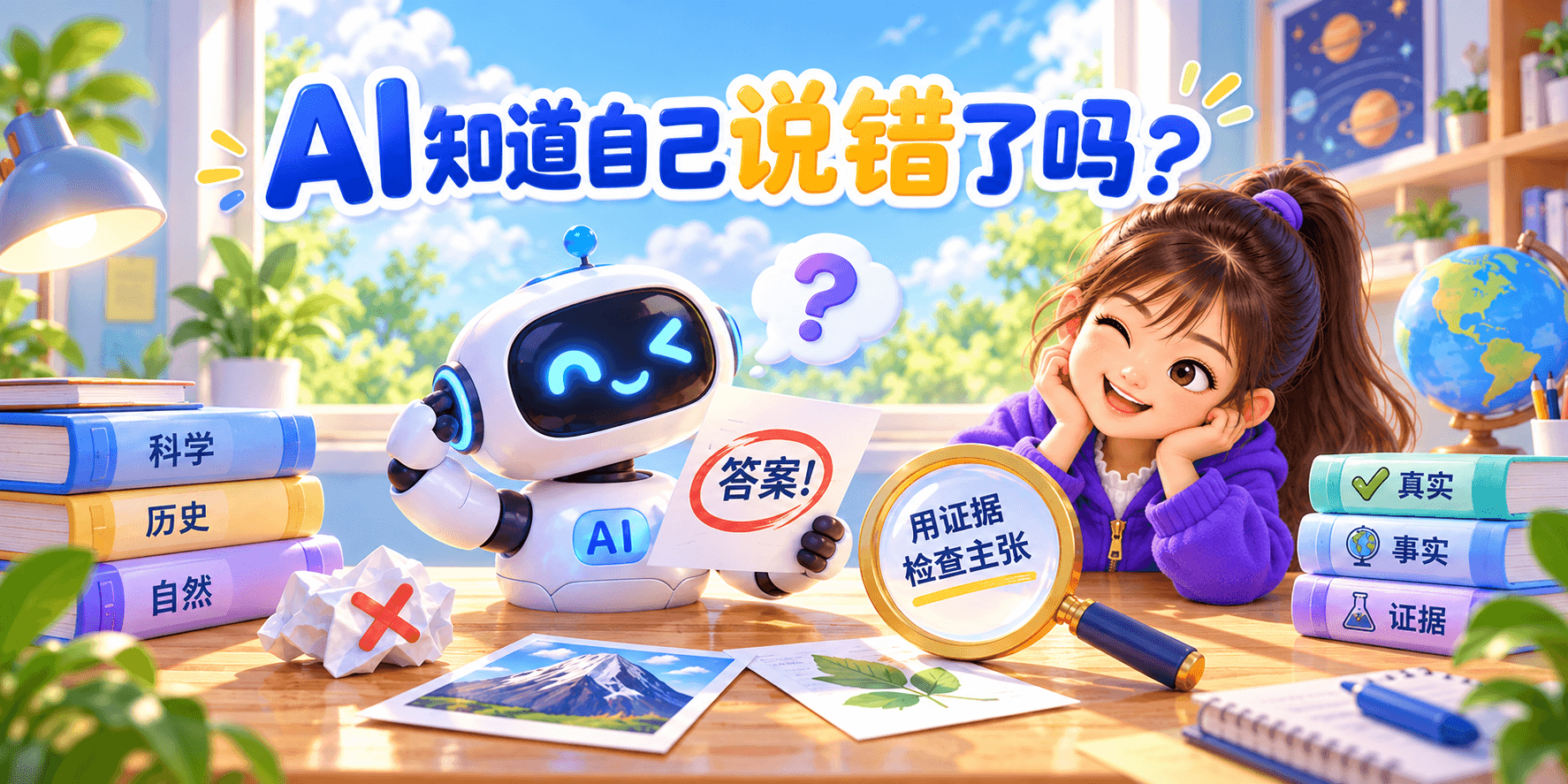 AI 知道自己说错了吗？ Banner
