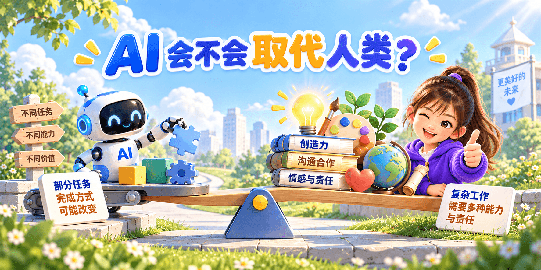 AI 会不会取代人类？ Banner