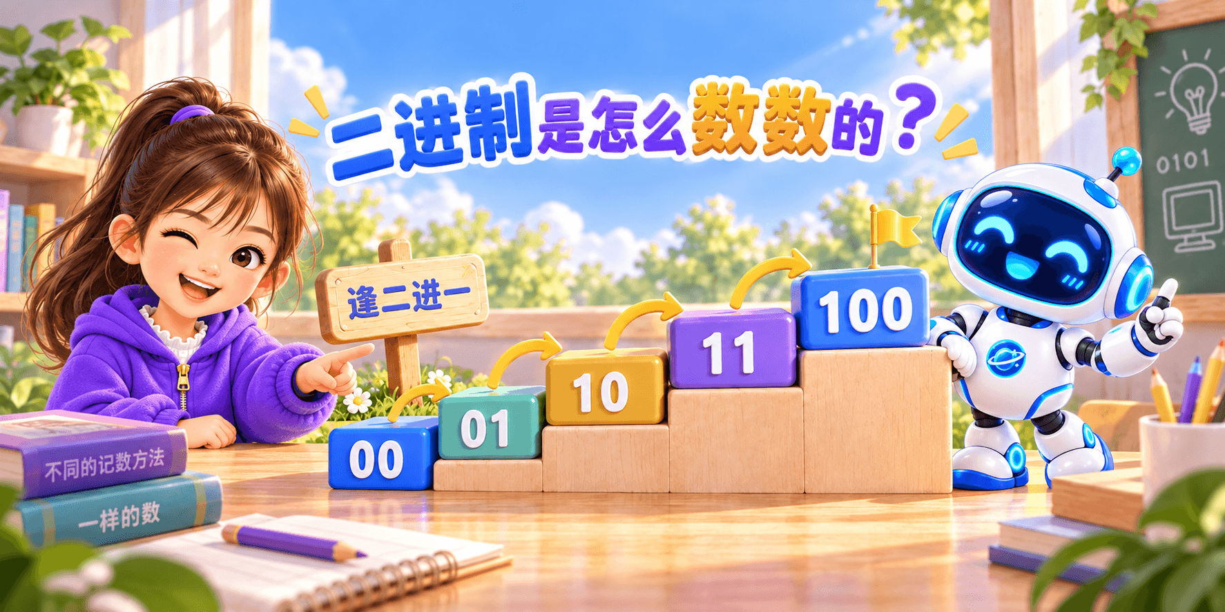 二进制是怎么数数的？ Banner