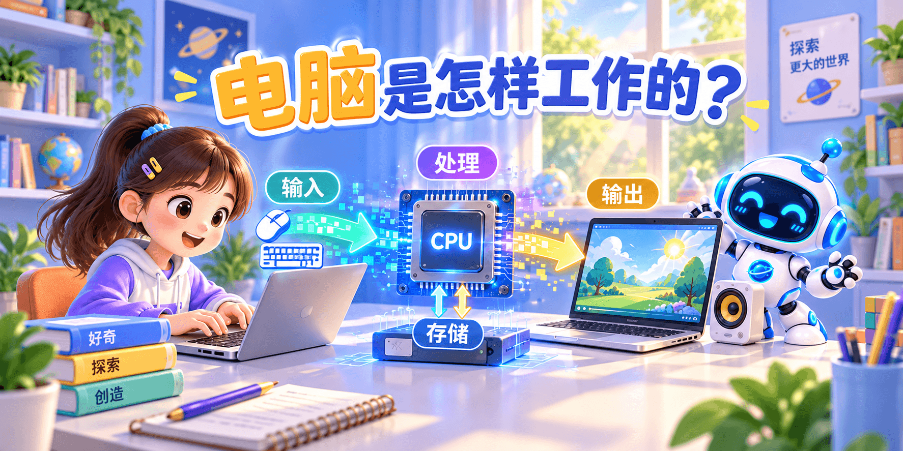 电脑是怎样工作的？ Banner