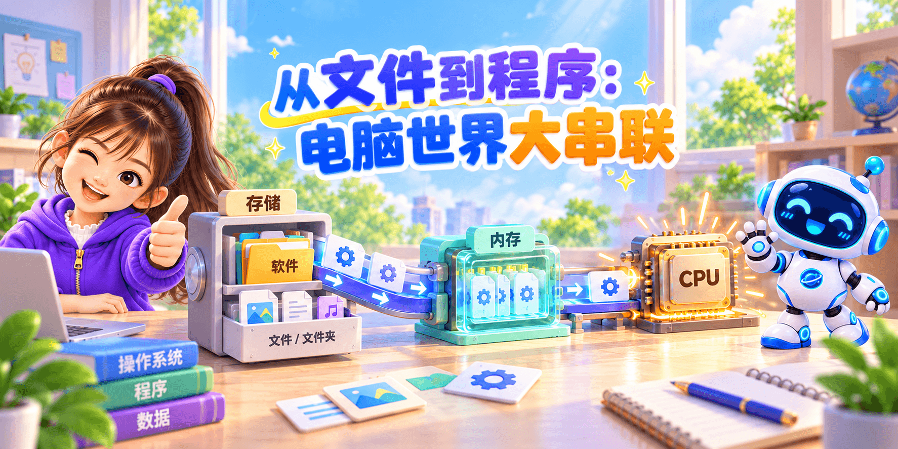 从文件到程序：电脑世界大串联 Banner