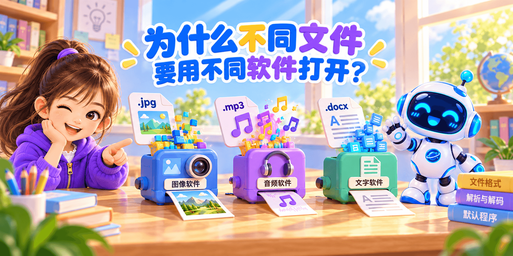 为什么不同文件要用不同软件打开？ Banner