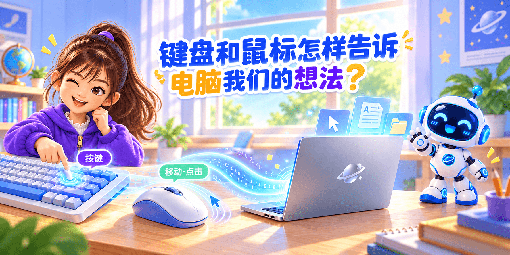 键盘和鼠标怎样告诉电脑我们的想法？ Banner