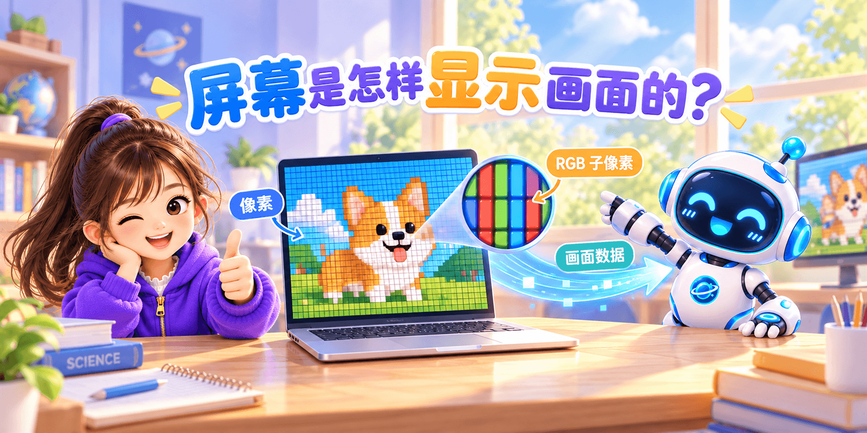 屏幕是怎样显示画面的？ Banner
