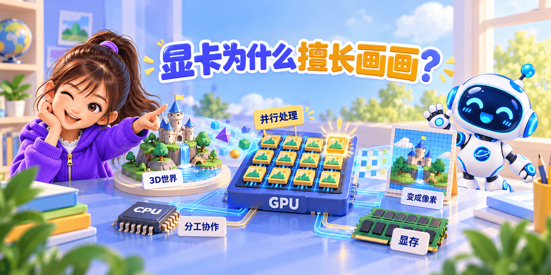 显卡为什么擅长画画？ Banner