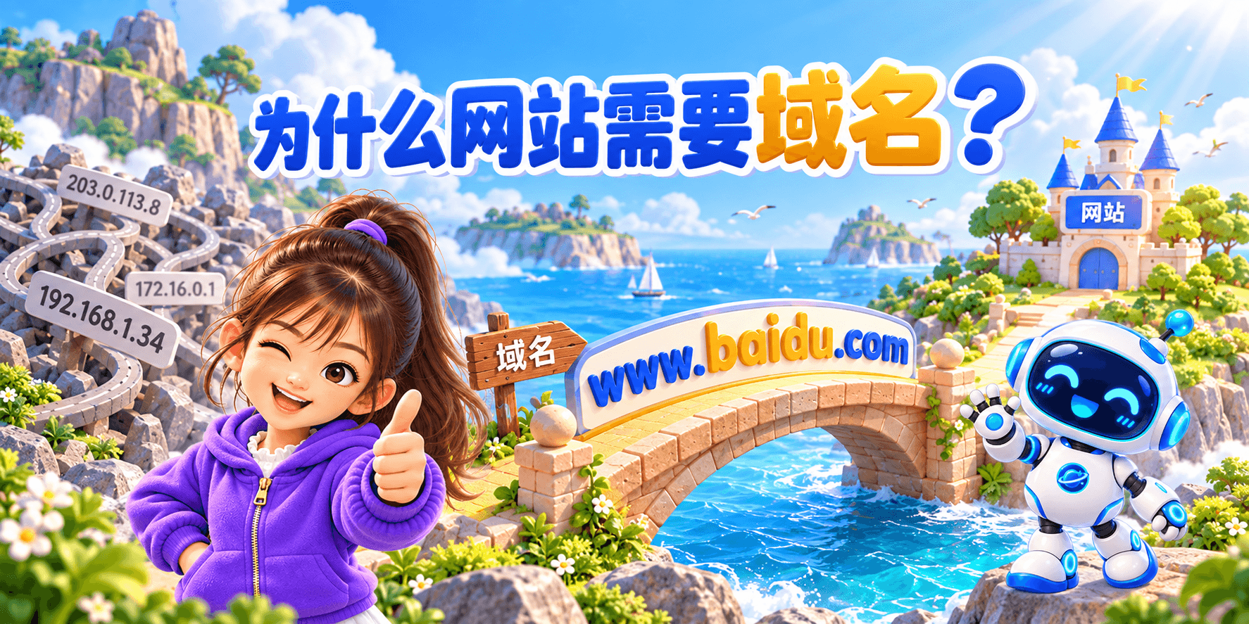 为什么网站需要域名？ Banner