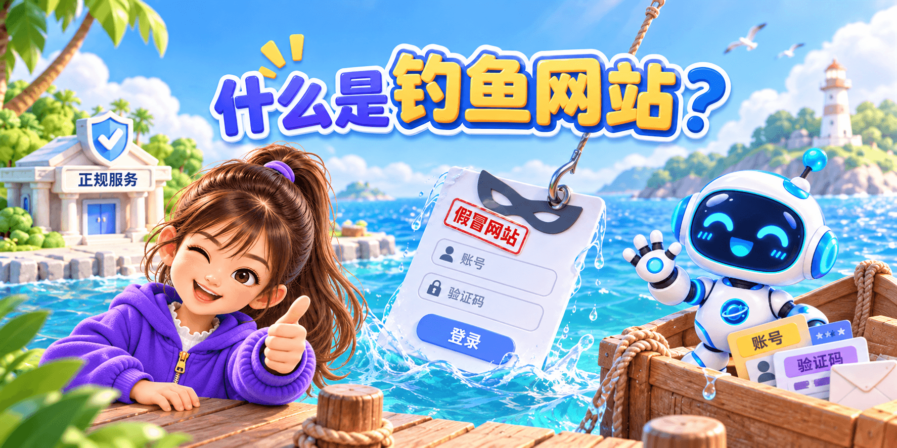什么是钓鱼网站？ Banner