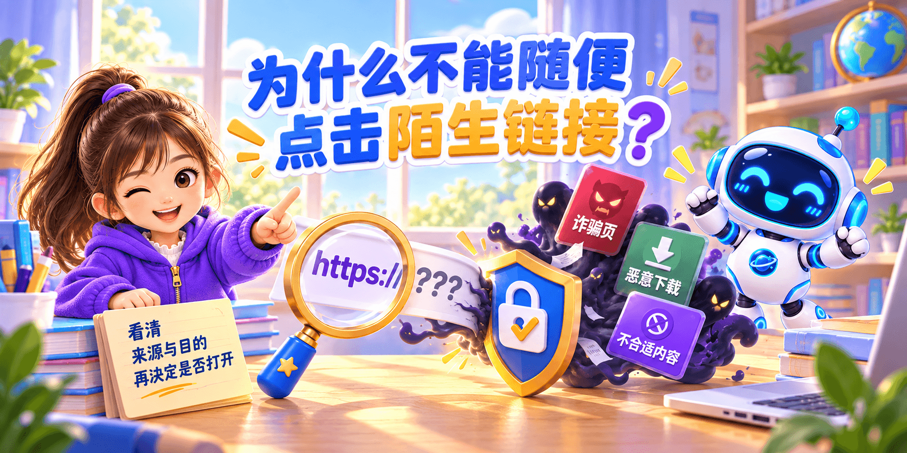 为什么不能随便点击陌生链接？ Banner