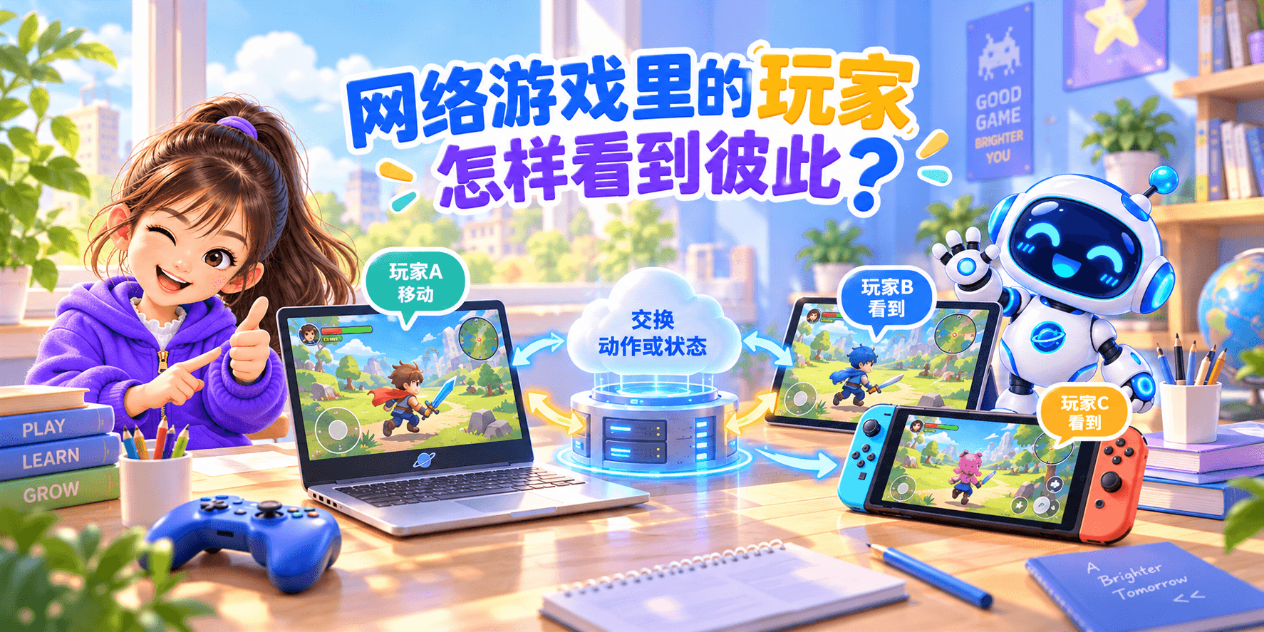 网络游戏里的玩家怎样看到彼此？ Banner