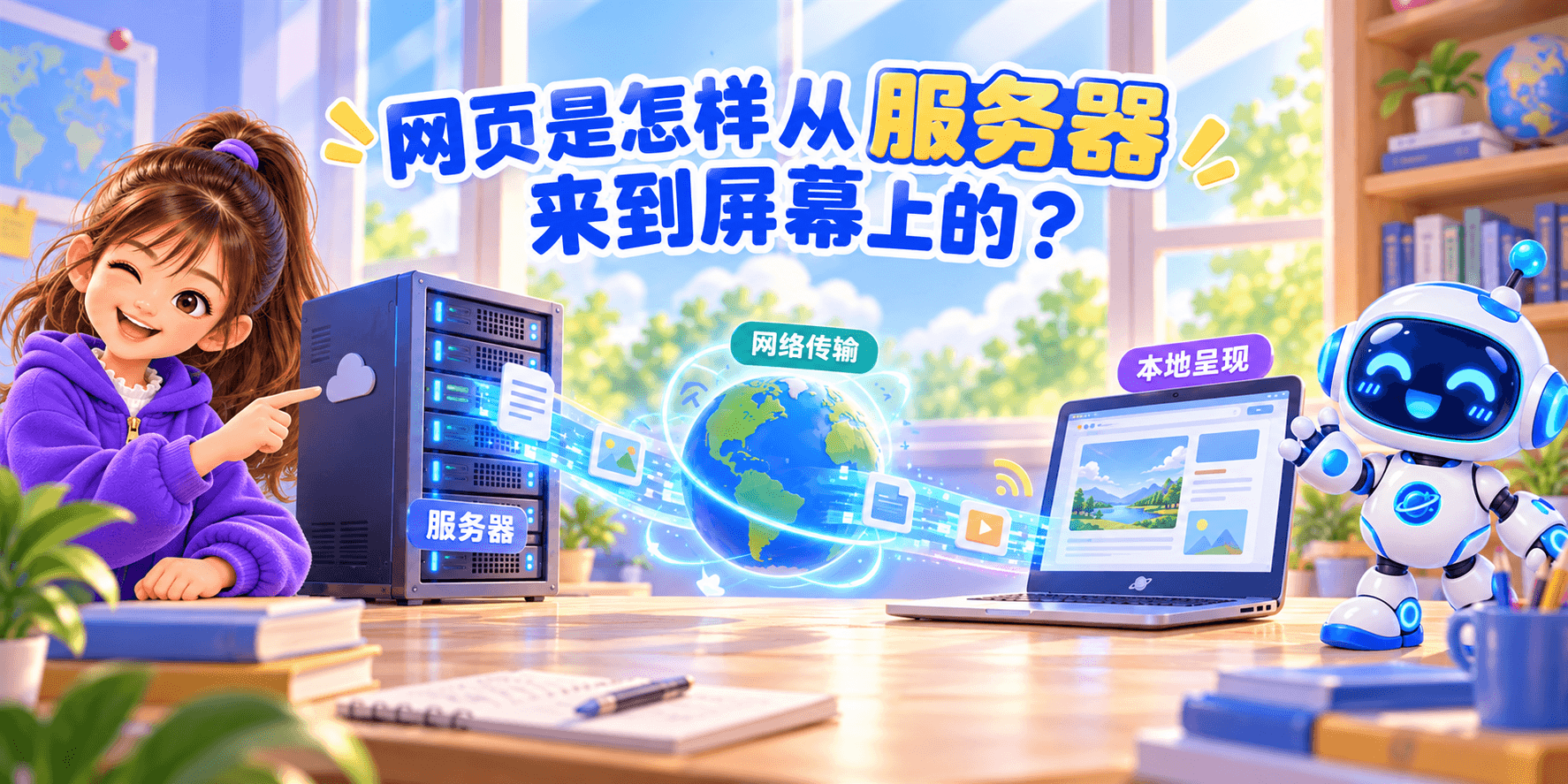 网页是怎样从服务器来到屏幕上的？ Banner
