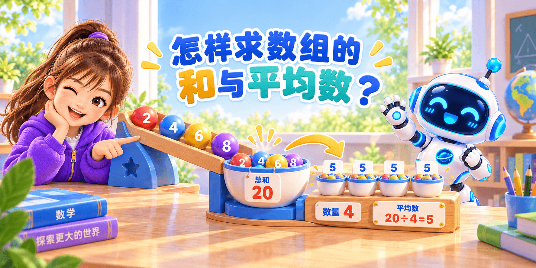 怎样求数组的和与平均数？ Banner