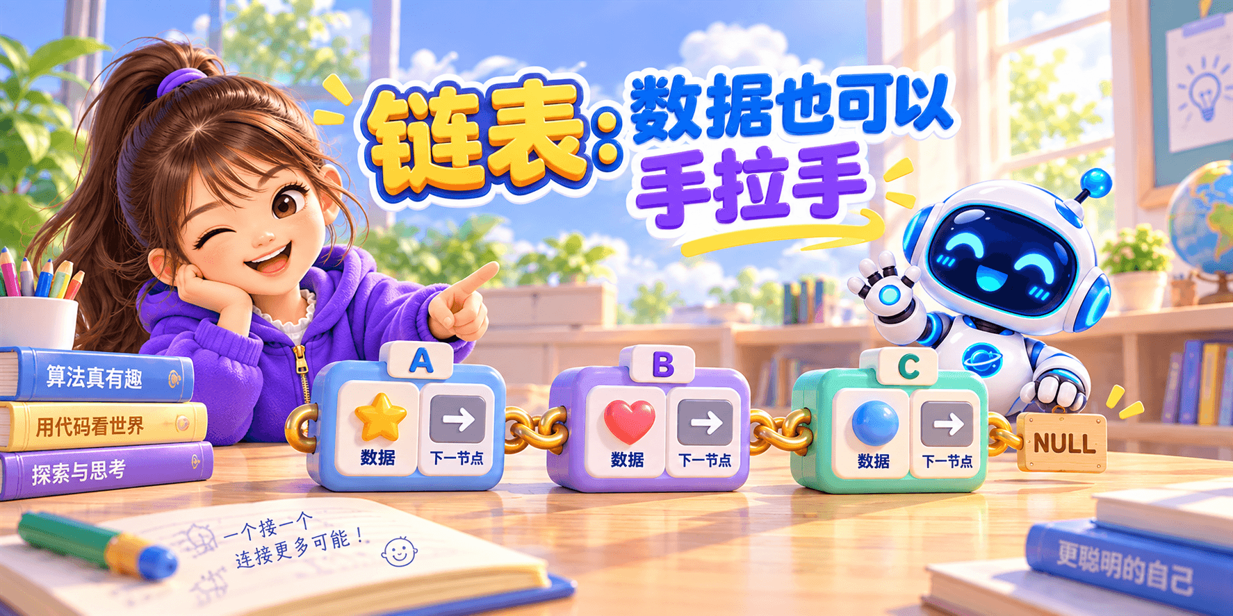 链表：数据也可以手拉手 Banner