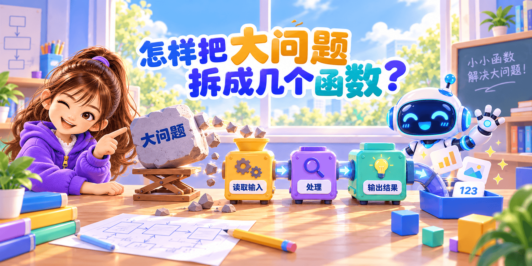 怎样把大问题拆成几个函数？ Banner