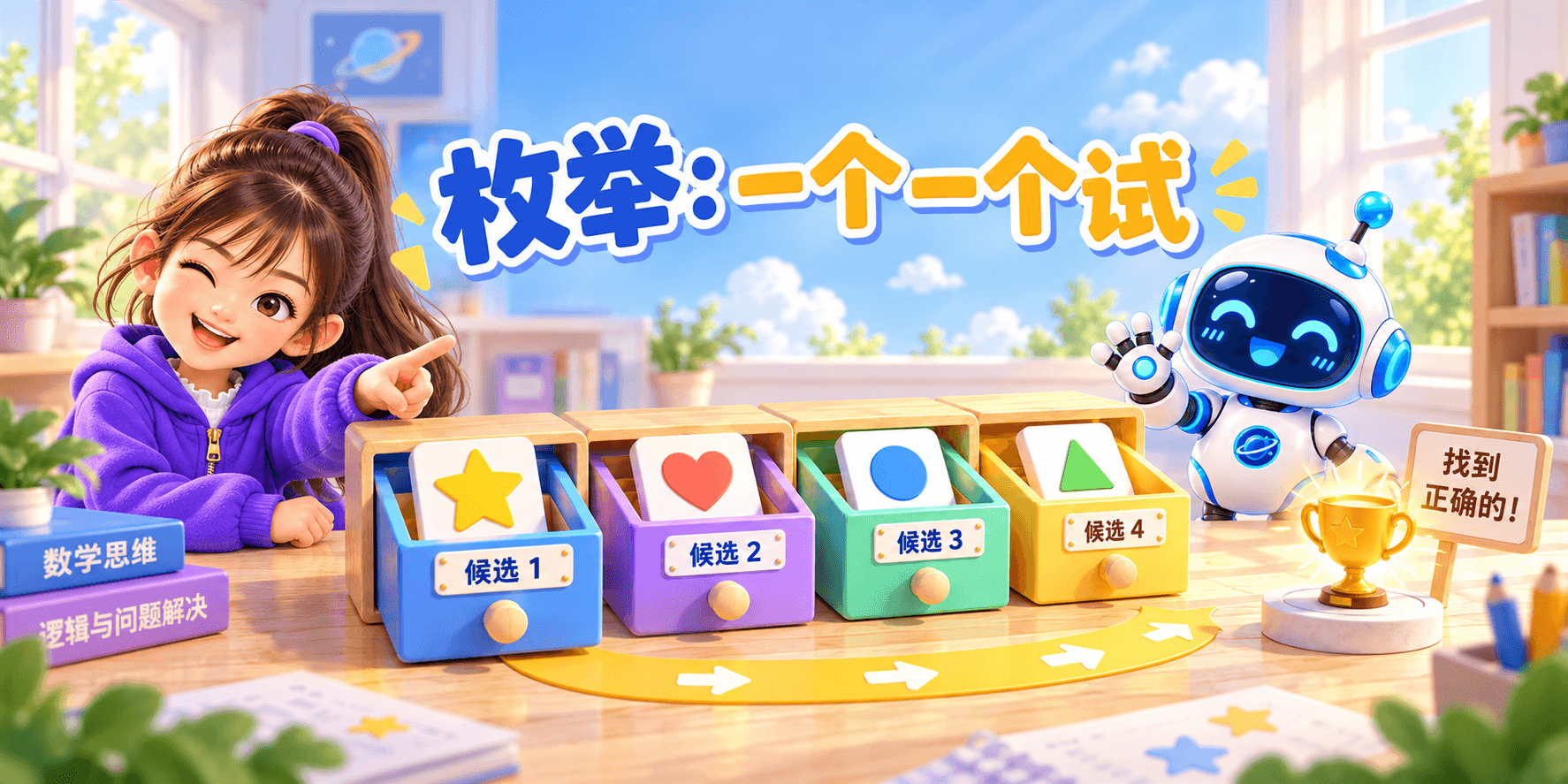 枚举：一个一个试 Banner