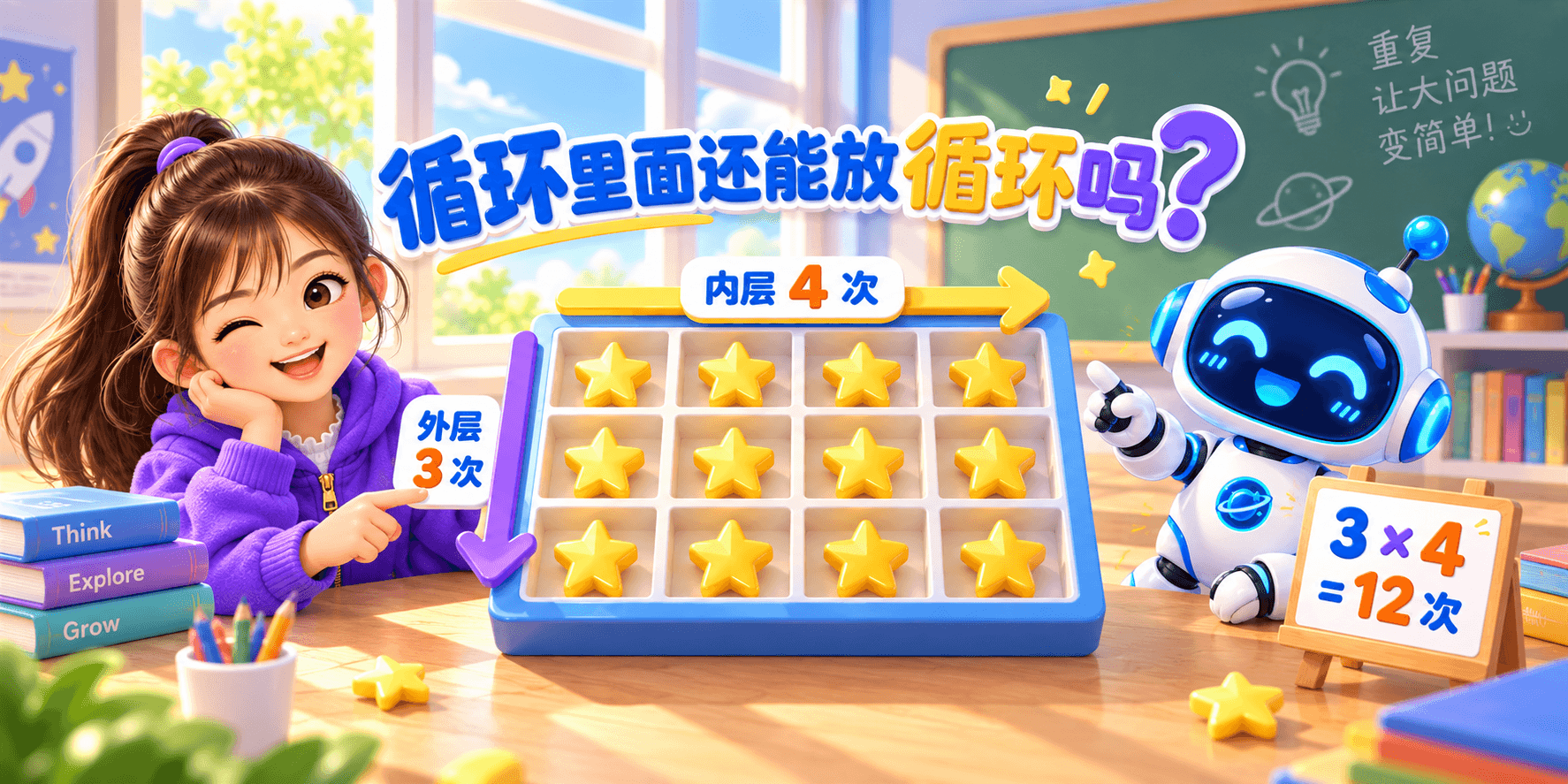 循环里面还能放循环吗？ Banner