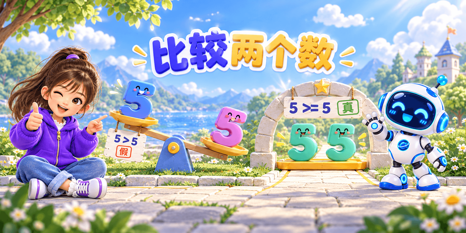 比较两个数 Banner