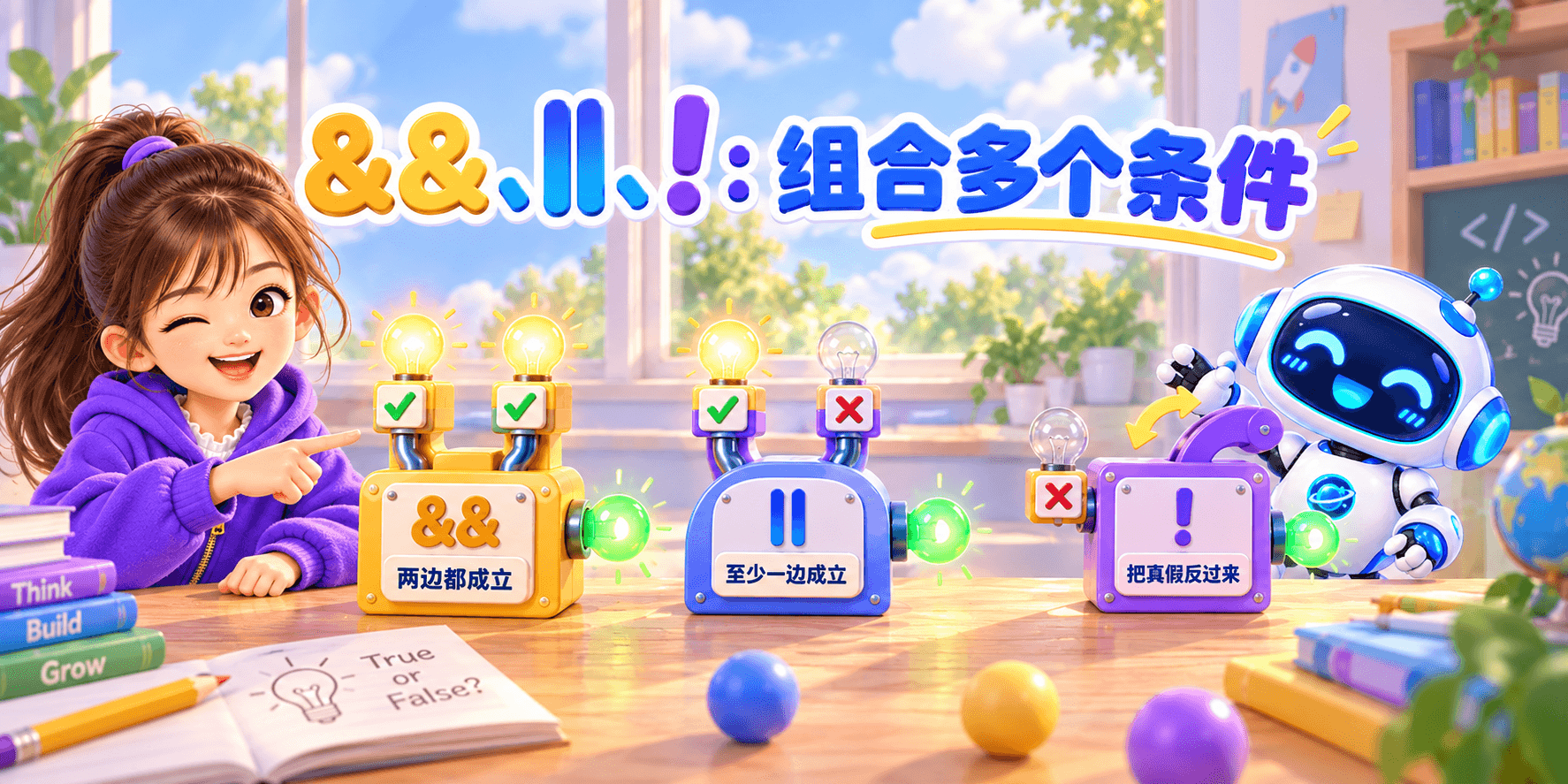&&、||、!：组合多个条件 Banner