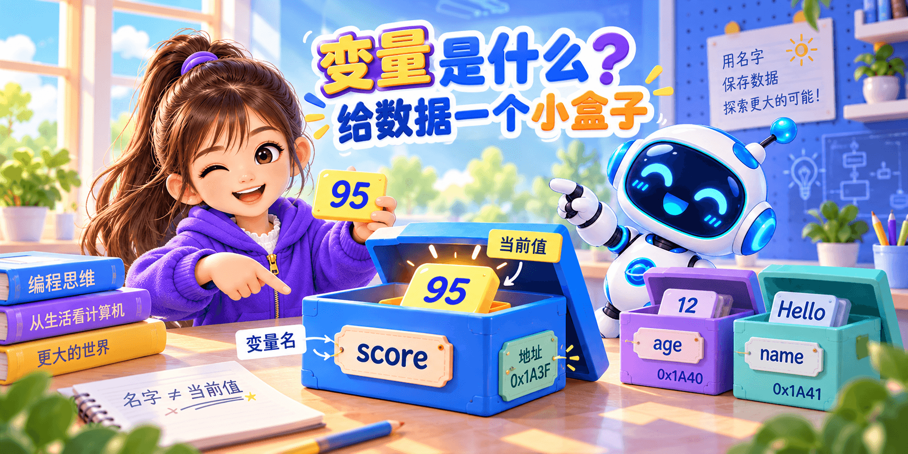 变量是什么？给数据一个小盒子 Banner